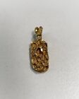Beautiful 14k Pure Solid Yellow Gold Nugget Pendant Charm 1”