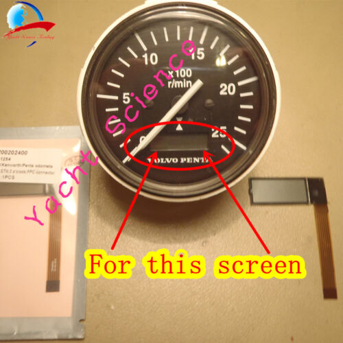 Volvo Penta Marine Yanmar Tachometer Hour Meter LCD Display & ribbon