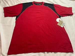 TASC Performance Shirt Mens XXL Red Athletic Gym Organic Cotton / Bamboo NWT