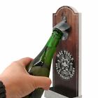 Rustic Wall Mounted Vintage Wooden Bottle Opener with Cap Ideal for Beer Lovers