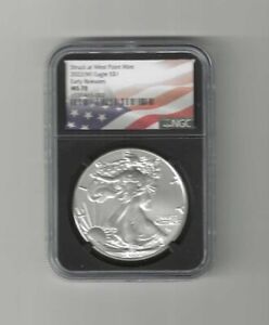 2022 (W) NGC MS70 EARLY RELEASES UNCIRC  1 OUNCE AMERICAN SILVER EAGLE (002)