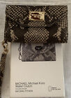 Michael kors iPhone 5 wallet wristlet case natyral python leather With Box