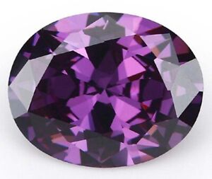 11x13 mm AAAAA Natural Purple Amethyst 8.15 ct Oval Faceted Cut VVS Loose Gems