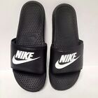 Nike Benassi JDI  Slides Black White 343880-090 Men's Size 11 Flip Flop Slip On
