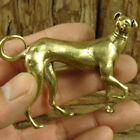 Solid Brass Greyhound Figurine Statue Dog Decoration Ornament Animal Figurine US