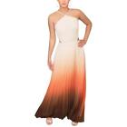 Rachel Rachel Roy Womens Lively White Chiffon Evening Dress Gown 8 BHFO 6369