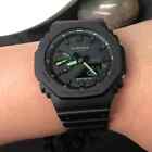 Green Casio G-Shock Black Carbon CasiOak Unisex Watch GA2100-1A3ER Black