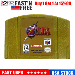 The Legend of Zelda Ocarina of Time Nintendo N64 Video Game Console Card Gold Py