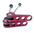Ringle Holey Stix Front And Rear Skewers Red Anodized Vintage MTB