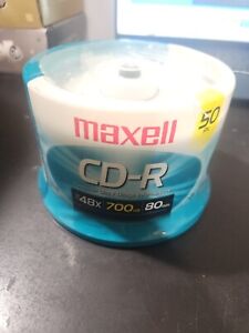 Maxell CD-R 50 Pack-Up to 48x 700mb 80min: Brand New Sealed
