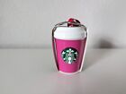 NWT 2021 Starbucks Mini Holiday Cup Christmas Ornament Hot Pink