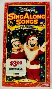 Disneys Sing Along Songs: The Twelve Days of Christmas (VHS, 1997) - NEW SEALED