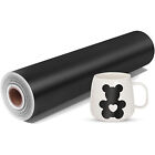 Glossy / Matte Black Permanent Vinyl Roll Self Adhesive Craft Outdoor for Cricut