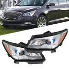 For 2014-2016 Buick LaCrosse Projector Headlights Halogen w/LED DRL Left+Right (For: 2015 Buick LaCrosse)