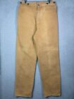 Vintage Wah Maker Pants Mens 34x34 Beige Khaki Buckle Back Western Made In USA