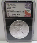 2021 SILVER EAGLE NGC MS70 TYPE-2 FIRST DAY ISSUE DAVID J. RYDER*