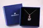 Swarovski pink diamond swan necklace women's collarbone chain