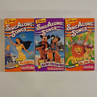 Disney's Sing Along Songs - Colors Of The Wind/Circle Of Life/Beach... VHS LOT 3