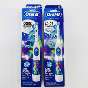 Oral-B Kid's Color Changing Battery Powered Toothbrush For Kids Age +3 x 2Pack