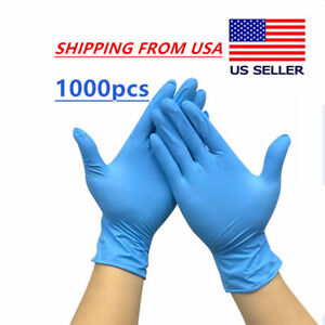 1000PCS 4 Mil Disposable Nitrile Exam Glove Latex&Powder Free S, M, L, XL Gloves
