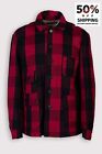 RRP€279 BLUE SAN FRANCISCO Coat IT48 US38 M Red Checked Lined Oversized