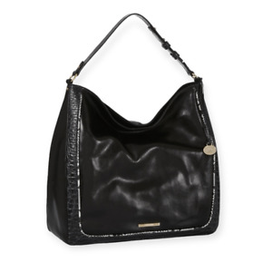 BRAHMIN Isabella Shoulder Bag in Black Italian Leather