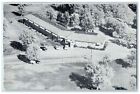 c1950's Aerial View Motel & Restaurant Classic Cars Arnold's Park Iowa Postcard