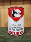 New ListingVintage Original A Penn Motor Oil Quart Can 100% Pure Pennsylvania Butler Qt