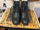 Ann Taylor Loft Green vegan lace up heeled Ankle Booties Size 9M
