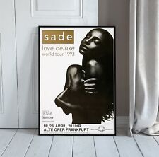Sade Adu Love Deluxe 1993 Concert Poster