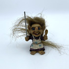 Vintage Original Nord Souvenir Troll Norway Whimsical Female Granny Apron