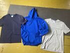 Men's Lot Of 3 NEW Cotton T Shirt Blank Fleece Pullover Hoodie Small Champion S