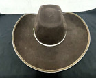 Vintage Tuff Hedeman Bull Riding Cowboy Hat Resistol 4X Felt