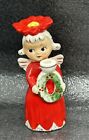 Vintage Commodore Noel Poinsettia Angel Candle Holder Japan ~ Letter “ O “Only