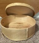 Authentic Round Wooden Cheese Box with Lid