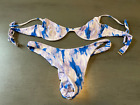 colorful underwire runched UNBRANDED  two  piece swimsuit bikini size medium