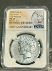~2021~PEACE SILVER DOLLAR~NGC~MS69~100th ANN• LABEL~HIGH RELIEF~EARLY RELEASES!~