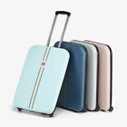 Collapsible Compact Luggage 24 In Suitcase Travel Light Foldable Suitcase Green