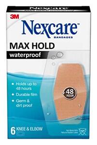 Nexcare Max Hold Waterproof Bandages Stays On for 48 Hours Flexible Bandages ...