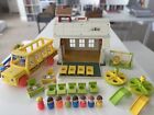 Vintage Fisher-Price Little People School House #923, Bus, Figures & Accessories