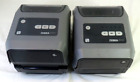 ZEBRA ZD620 Thermal Label Printer ZD62043-T01F00EZ, Lot of 2, FOR PARTS/REPAIR
