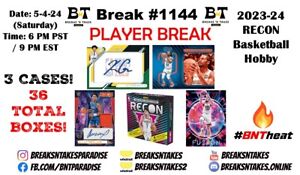 New ListingBILAL COULIBALY 2023-24 NBA Recon Basketball Hobby 3 CASE 36 BOX Break #1144