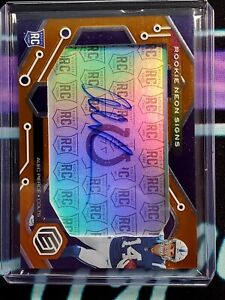 New Listing2022 Panini Elements Football /125 Alec Pierce Rookie Neon Signs Auto