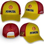 Joey Logano 2023 Checkered Flag Sports #22 Shell/Pennzoil Sponsor Hat
