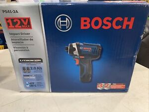 Bosch PS41-2A 12-Volt 1/4-Inch Max Lithium-Ion Fuel Guage Impact Driver Kit