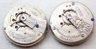 LOT OF 2 ANTIQUE 18s WALTHAM OPEN FACE POCKET WATCH MOVEMENTS PARTS