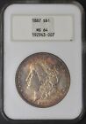 New Listing1887 Morgan Silver Dollar - NGC MS64 Toned - 1990 Fatty Holder - ✪COINGIANTS✪