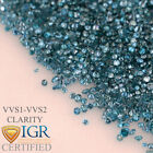 CERTIFIED Round Fancy Blue Color VVS 100% Loose Natural Diamond Wholesale Lot