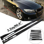 86.6'' Gloss Black Side Skirts Extention Body Kit For BMW (For: More than one vehicle)
