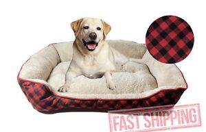 Orthopedic Pet Calming Bed Soft Warm Cat Dog Nest House Washable X-L Large Mat